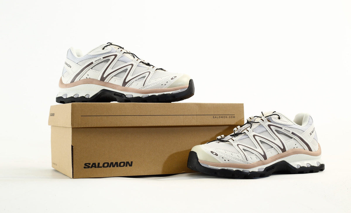 Salomon XT-Quest Trail Running & Hiking Shoes，“Vanilla Ice/Black/Bistro Green”