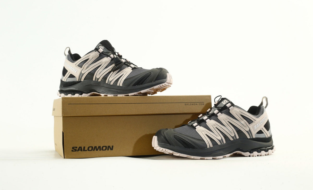 Salomon XA PRO 3D "Dark Grey Pink" Outdoor Trail Running Hiking Shoes- outdoor hiking shoes/Women's Shoe Sale / Men's Shoe Sale