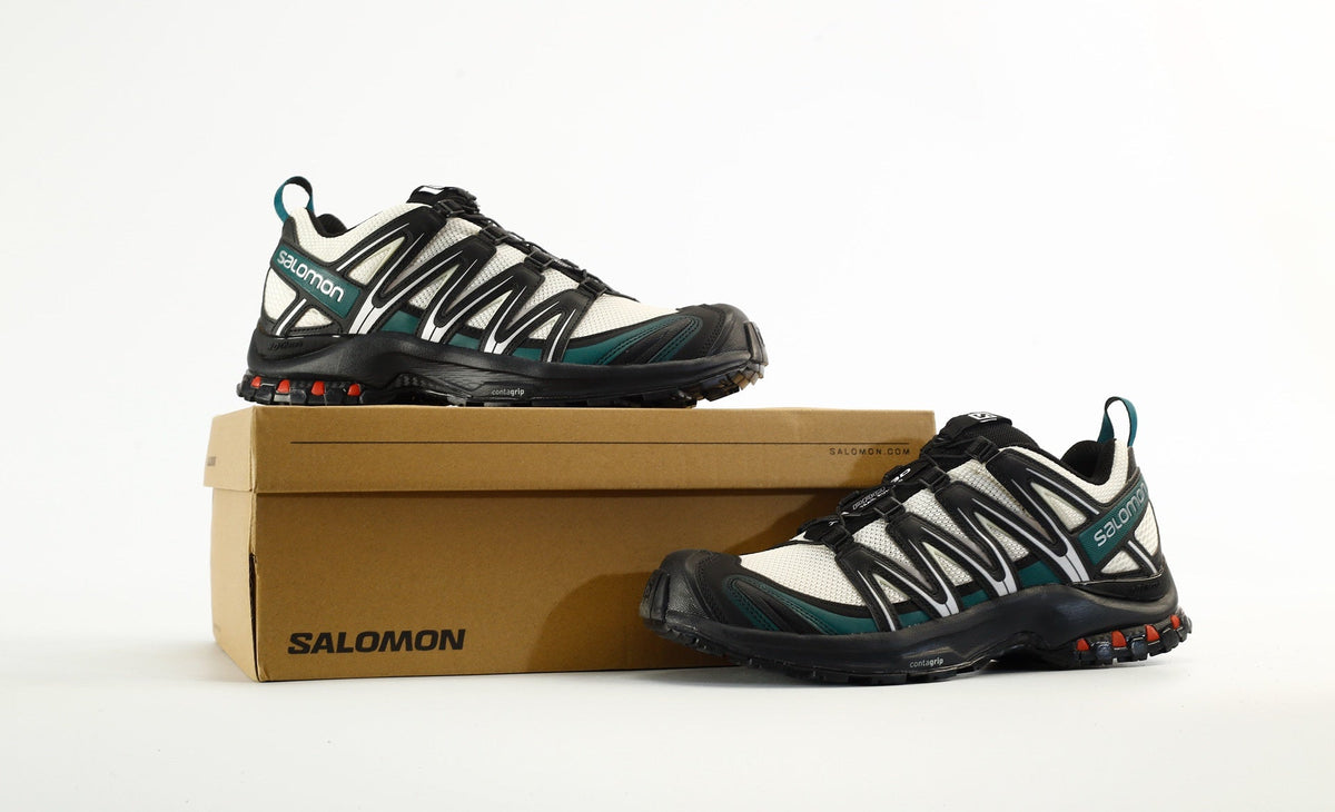 Salomon XA Pro 3D "White Black Teal"- outdoor hiking shoes/Women's Shoe Sale / Men's Shoe Sale